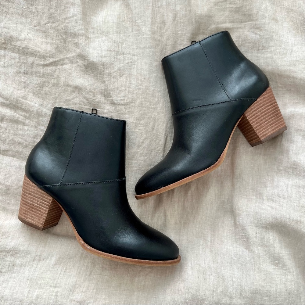 NIB Madewell Rosie Ankle Boots in Leather - Black size 7